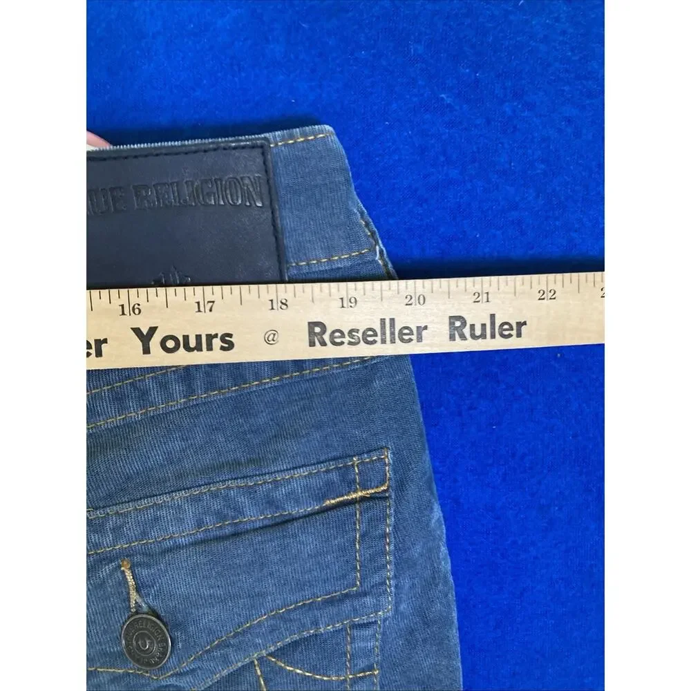 True Religion Geno Relaxed Slim Jeans Mens Size 36 Blue Denim